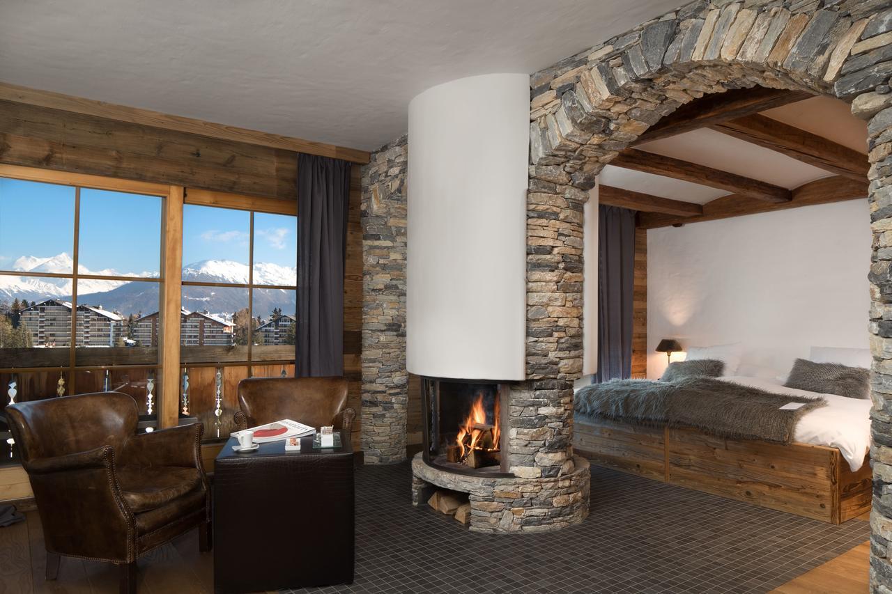 Hostellerie Du Pas De L'Ours "Relais Et Chateaux" Crans-Montana Dış mekan fotoğraf